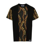 Versace Jeans Couture Svart T-shirt för män Aw24 Black, Herr