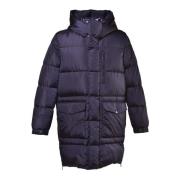 Baldinini Down jacket in blue nylon Blue, Herr