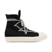 Rick Owens Denim Hexa Sneakers Höj Sneakerspelet Black, Dam