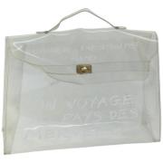 Hermès Vintage Pre-owned Canvas handvskor White, Dam