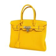 Hermès Vintage Pre-owned Laeder handvskor Yellow, Dam