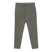 Incotex Gröna Bomulls Chinos Twill Väv Green, Herr