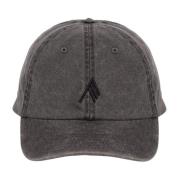 The Attico Logo-broderad Bomullskeps Gray, Dam