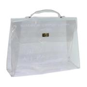 Hermès Vintage Pre-owned Canvas handvskor White, Dam