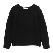 Philosophy di Lorenzo Serafini Svart Crew-Neck Tröja Black, Dam