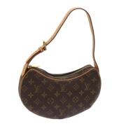 Louis Vuitton Vintage Pre-owned Canvas axelremsvskor Brown, Dam