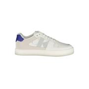 Calvin Klein Vita Polyester Sneakers med Kontrastdetaljer White, Herr