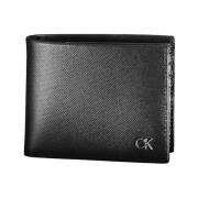 Calvin Klein Elegant svart läderplånbok med RFID-blockering Black, Her...