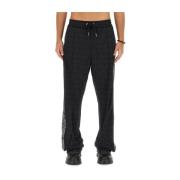 Versace Polyester Sweatpants för Män Black, Herr