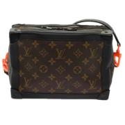 Louis Vuitton Vintage Pre-owned Canvas axelremsvskor Brown, Dam