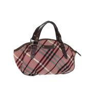 Burberry Vintage Pre-owned Canvas handvskor Pink, Dam