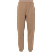 Max Mara Beige Bomullsblandad Jersey Sweatpants Beige, Dam