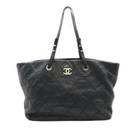 Chanel Vintage Pre-owned Laeder chanel-vskor Black, Dam