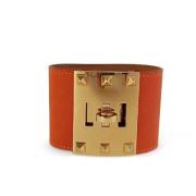 Hermès Vintage Pre-owned Laeder armband Yellow, Dam