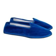 Gallo Unisex enfärgade mörkblå sammetsskor Blue, Dam