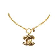 Chanel Vintage Pre-owned Metall chanel-smycken Yellow, Dam