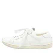 Yves Saint Laurent Vintage Pre-owned Laeder sneakers White, Dam