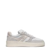 Hogan Vita Retro-Style Sneakers med Beige H White, Dam