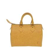 Louis Vuitton Vintage Pre-owned Laeder handvskor Yellow, Dam