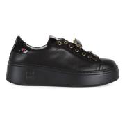 Gio+ Läder Sneakers Pia258A Black, Dam