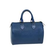 Louis Vuitton Vintage Pre-owned Laeder handvskor Blue, Dam