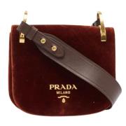 Prada Vintage Pre-owned Sammet prada-vskor Brown, Dam