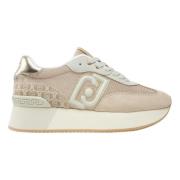 Liu Jo Platta Sneakers Sand Skor Beige, Dam