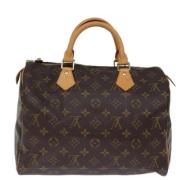 Louis Vuitton Vintage Pre-owned Canvas handvskor Brown, Dam