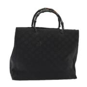 Gucci Vintage Pre-owned Canvas handvskor Black, Dam