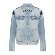 MM6 Maison Margiela Jeansjacka med vintageeffekt Blue, Herr