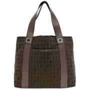 Bvlgari Vintage Pre-owned Canvas axelremsvskor Brown, Dam