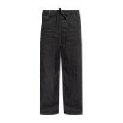 Balenciaga Skrynklade Jeans Black, Herr