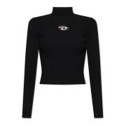 Diesel Turtleneck M-Valari-Tn Black, Dam