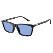 Emporio Armani Ea4239U Solglasögon Blank Svart Blå Linser Black, Unise...