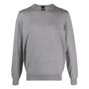 Hugo Boss Ullstickat i Botto-L stil Gray, Herr