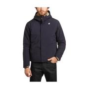 K-Way Navy Blue Ripstop MA Jacka Black, Herr