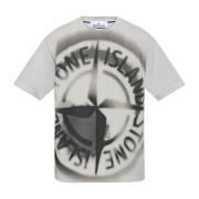 Stone Island T-shirt med logotyp Gray, Herr