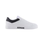 Armani Exchange Vita Sneakers för en stilren look White, Herr