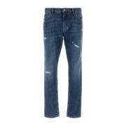 Dolce & Gabbana Klassiska Denim Jeans för Män Blue, Herr