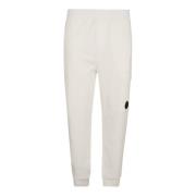 C.p. Company Vita Fleece Bomull Sportbyxor Aw24 White, Herr