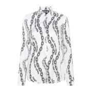 Versace Jeans Couture Vit Skjorta Elegant Stil White, Dam