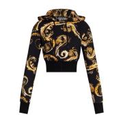 Versace Jeans Couture Svart Sweatshirt Dammode Aw24 Multicolor, Dam