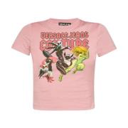 Versace Jeans Couture Rosa T-shirts och Polos för Kvinnor Pink, Dam