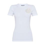 Versace Jeans Couture Vita T-shirts och Polos ***cv White, Dam