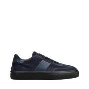 Tod's Blå Mocka Sneakers med Läderinsatser Blue, Herr