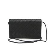 Bottega Veneta Vintage Pre-owned Laeder plnbcker Black, Dam