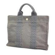 Hermès Vintage Pre-owned Canvas handvskor Gray, Dam