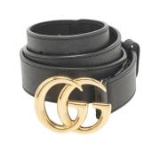 Gucci Vintage Pre-owned Laeder skrp Black, Dam