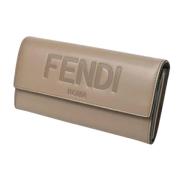 Fendi Vintage Pre-owned Laeder plnbcker Beige, Dam