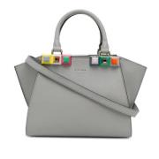 Fendi Vintage Pre-owned Laeder handvskor Gray, Dam